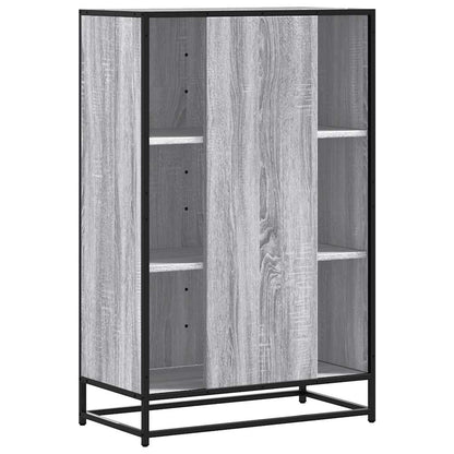 Highboard Grey Sonoma 68x35x106.5 cm Engineered Wood and Metal