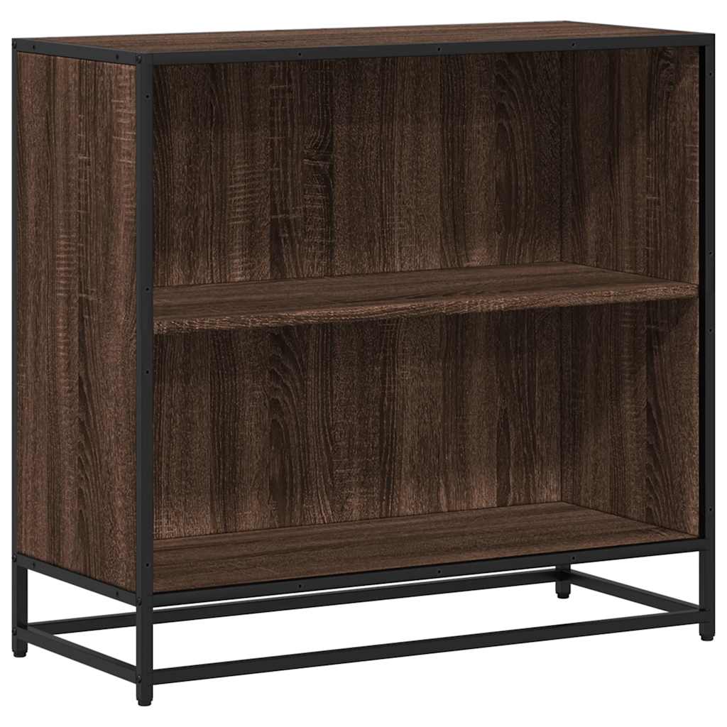 Book Cabinet Smoked Oak 60x35x76 cm Engineered Wood