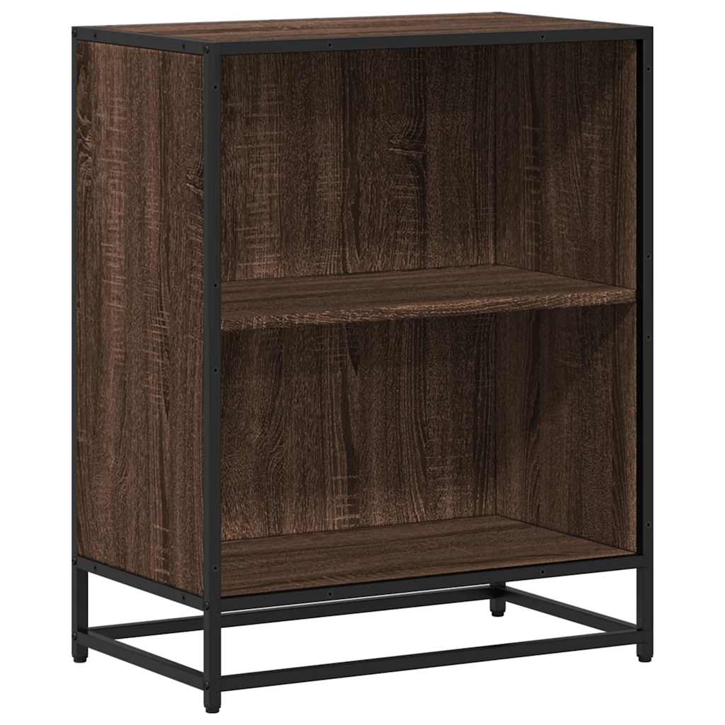 Book Cabinet Brown Oak 60x35x76 cm Engineered Wood