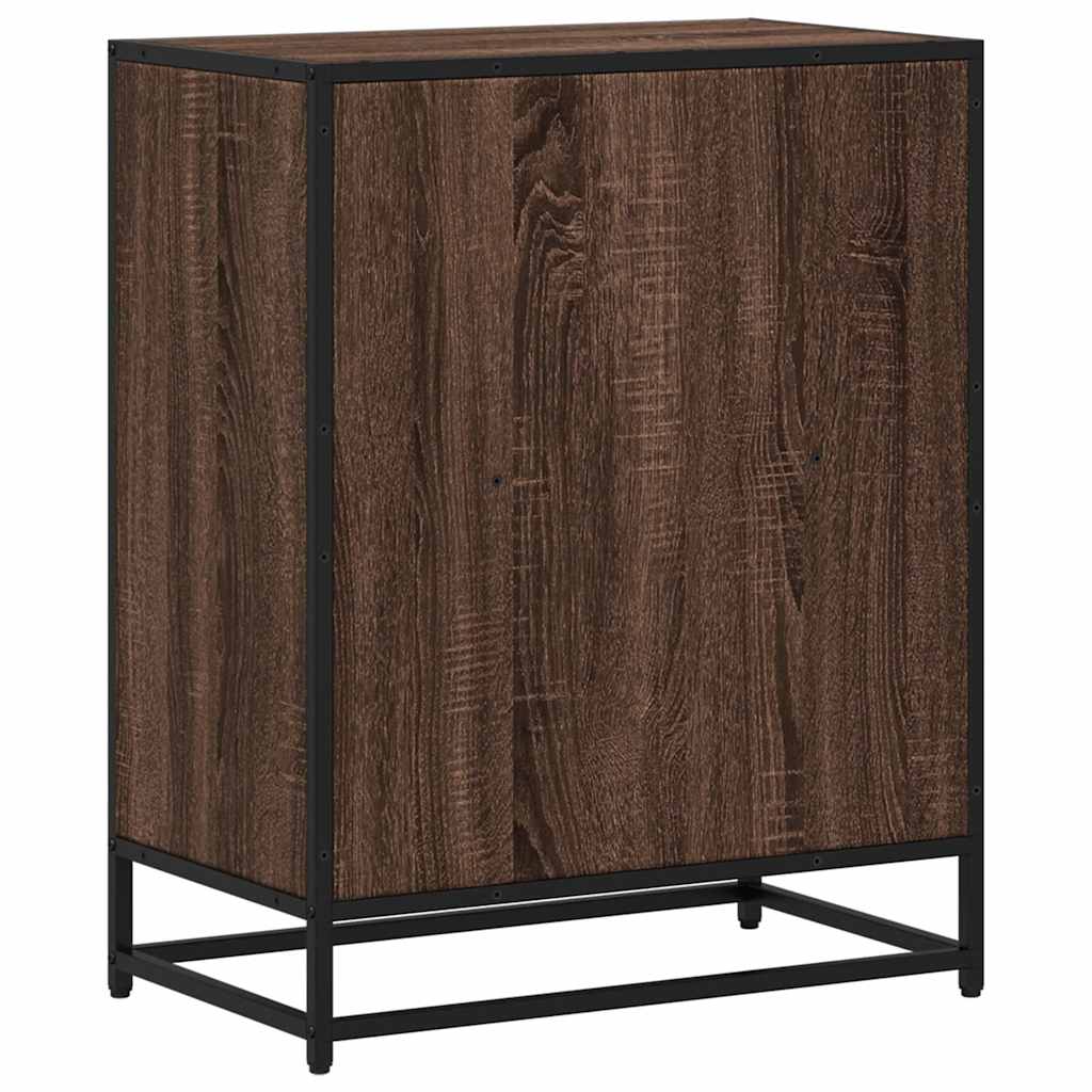 Book Cabinet Brown Oak 60x35x76 cm Engineered Wood