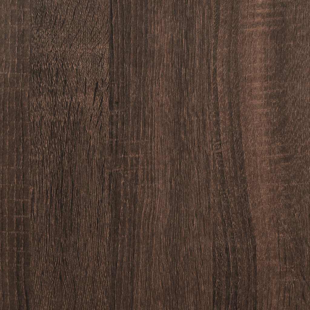 Book Cabinet Brown Oak 60x35x76 cm Engineered Wood