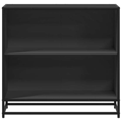 Book Cabinet Black 80x35x76 cm Engineered Wood