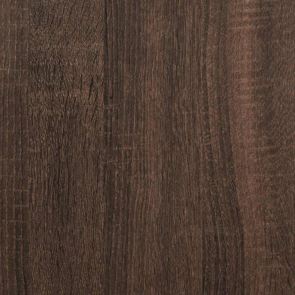 Book Cabinet Brown Oak 80x35x76 cm Engineered Wood