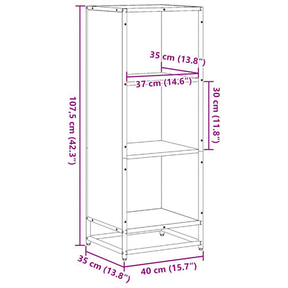 Book Cabinet Grey Sonoma 40x35x107.5 cm Engineered Wood