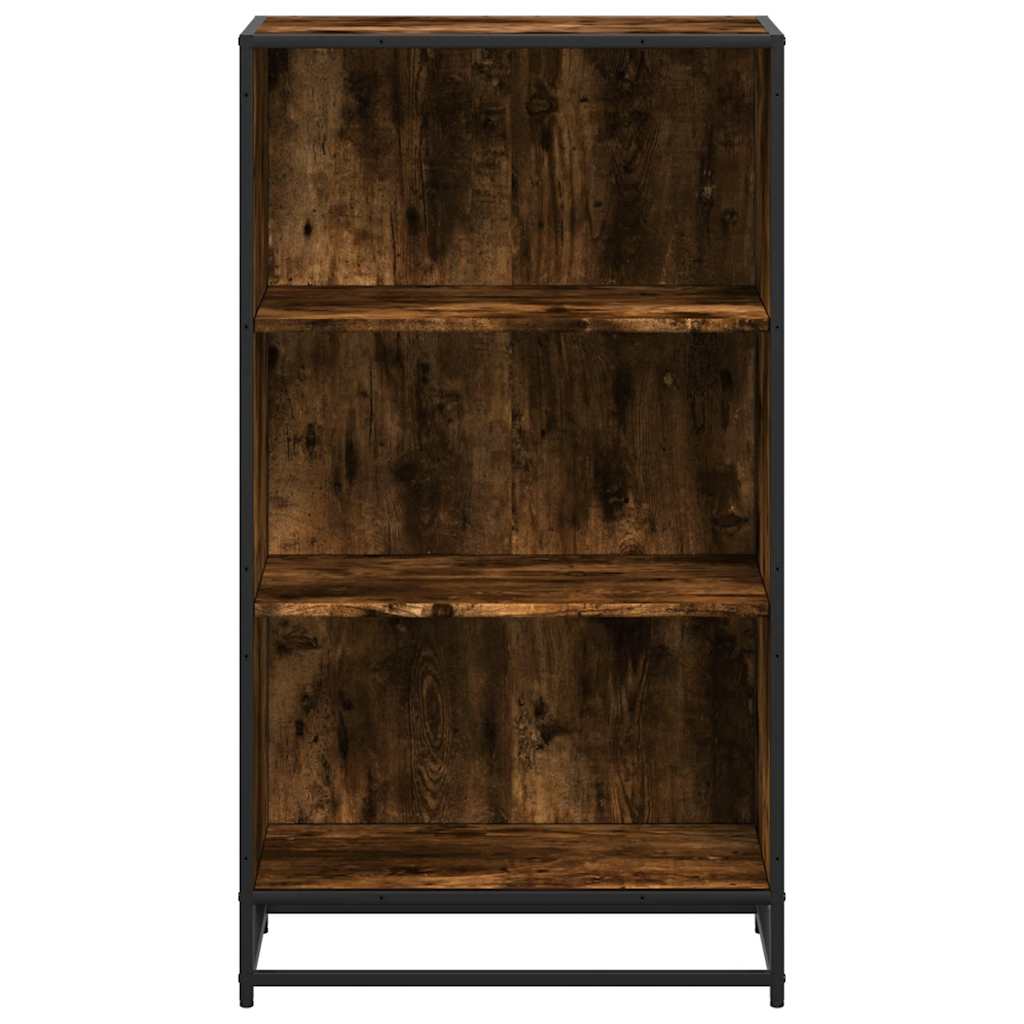 Book Cabinet Smoked Oak 60x35x107.5 cm Engineered Wood