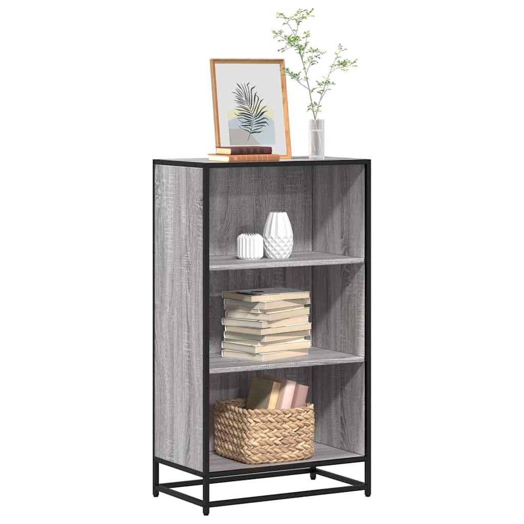 Book Cabinet Grey Sonoma 60x35x107.5 cm Engineered Wood