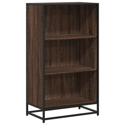 Book Cabinet Brown Oak 60x35x107.5 cm Engineered Wood