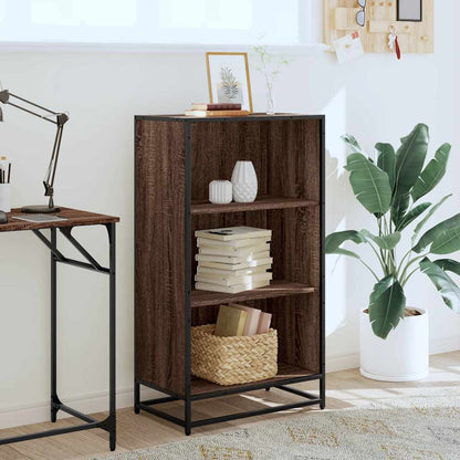 Book Cabinet Brown Oak 60x35x107.5 cm Engineered Wood