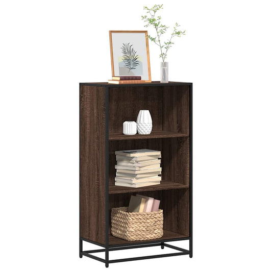 Book Cabinet Brown Oak 60x35x107.5 cm Engineered Wood