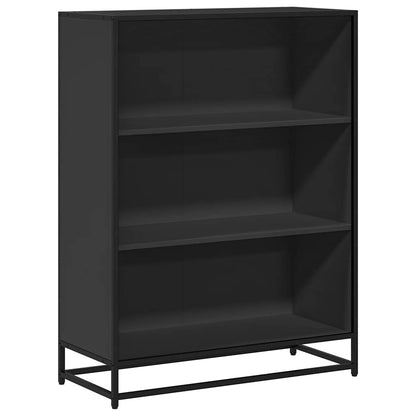 Book Cabinet Black 80.5x35x107.5 cm Engineered Wood