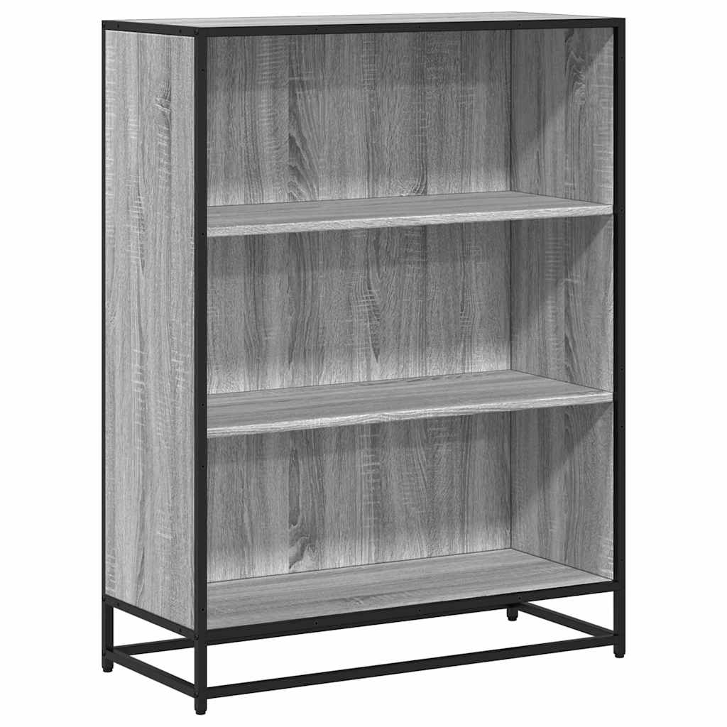 Book Cabinet Grey Sonoma 80.5x35x107.5 cm Engineered Wood