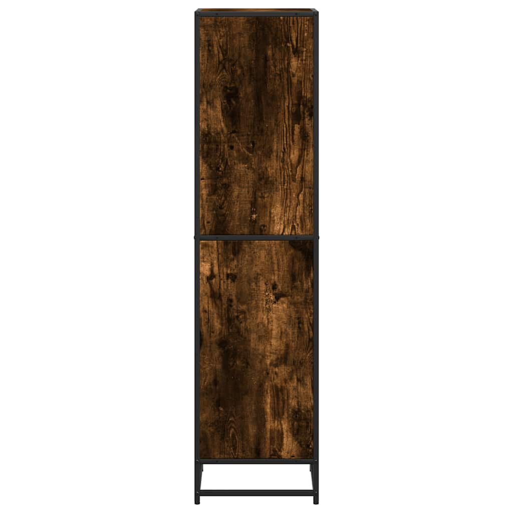 Book Cabinet Smoked Oak 40x35x139 cm Engineered Wood