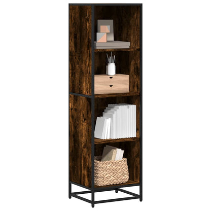 Book Cabinet Smoked Oak 40x35x139 cm Engineered Wood