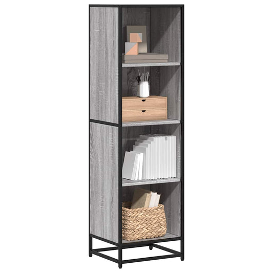 Book Cabinet Grey Sonoma 40x35x139 cm Engineered Wood