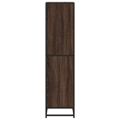 Book Cabinet Brown Oak 40x35x139 cm Engineered Wood