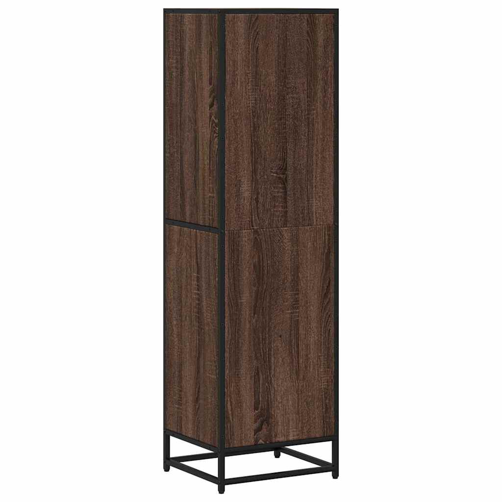 Book Cabinet Brown Oak 40x35x139 cm Engineered Wood