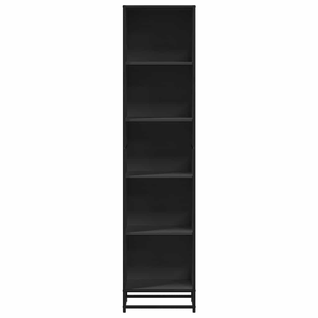 Book Cabinet Black 40x35x170.5 cm Engineered Wood