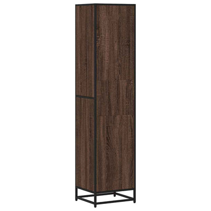 Book Cabinet Brown Oak 40x35x170.5 cm Engineered Wood