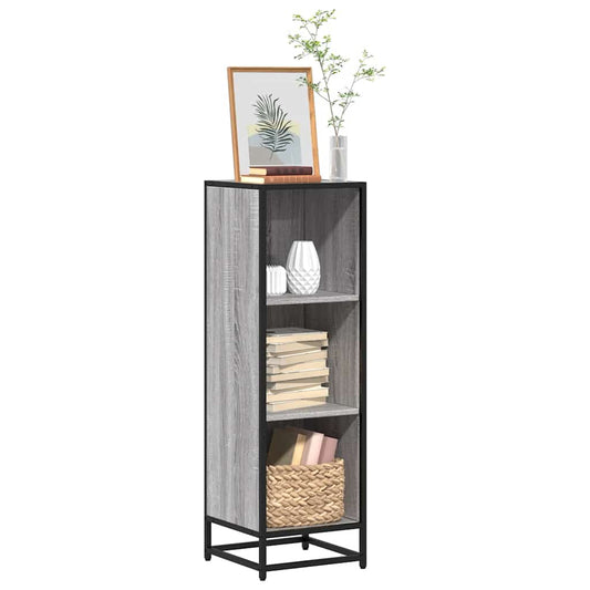 Book Cabinet Grey Sonoma 33.5x33x107.5 cm Engineered Wood