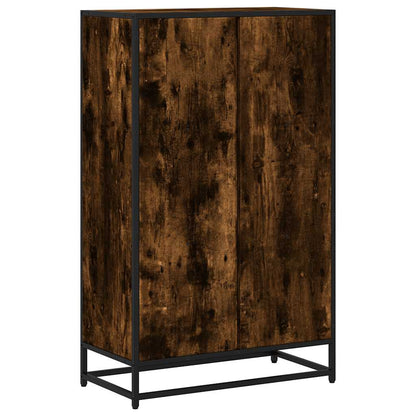 Book Cabinet Smoked Oak 65.5x33x107.5 cm Engineered Wood