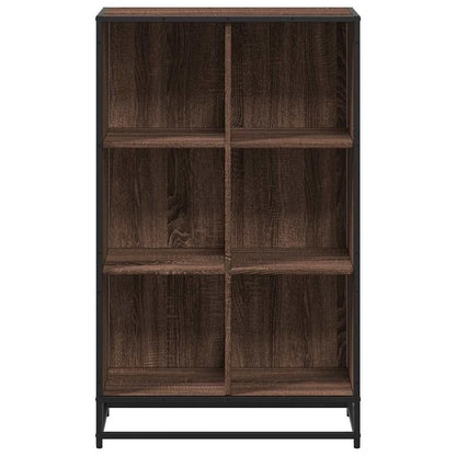 Book Cabinet Brown Oak 65.5x33x107.5 cm Engineered Wood