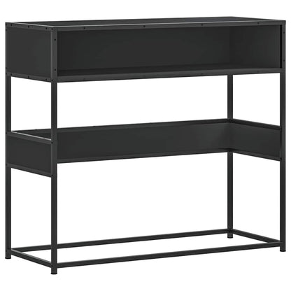 Console Table Black 90x35x80 cm Engineered Wood