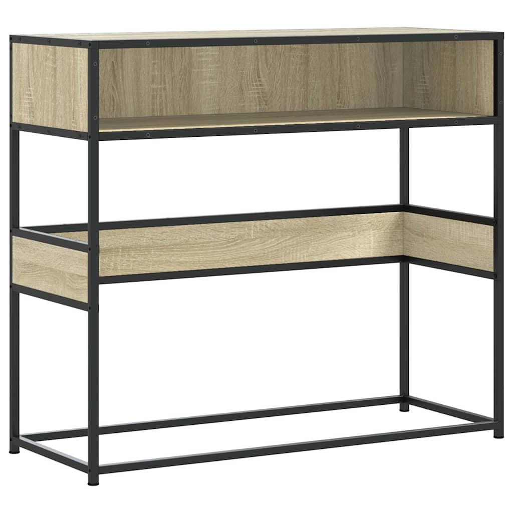 Console Table Sonoma Oak 90x35x80 cm Engineered Wood