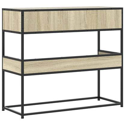 Console Table Sonoma Oak 90x35x80 cm Engineered Wood