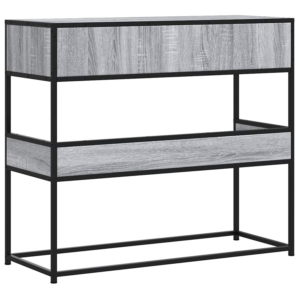 Console Table Grey Sonoma 90x35x80 cm Engineered Wood