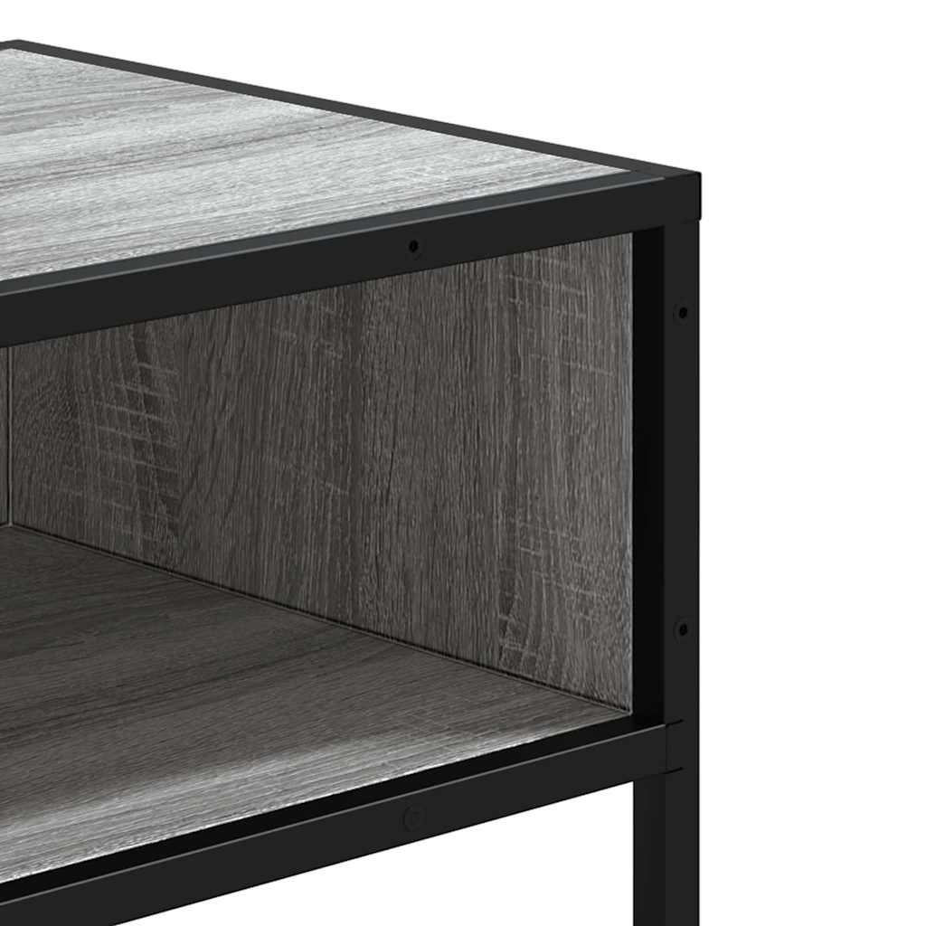 Console Table Grey Sonoma 90x35x80 cm Engineered Wood