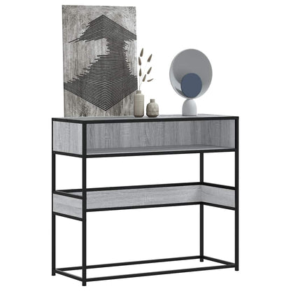 Console Table Grey Sonoma 90x35x80 cm Engineered Wood