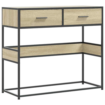 Console Table Sonoma Oak 90x35x80 cm Engineered Wood