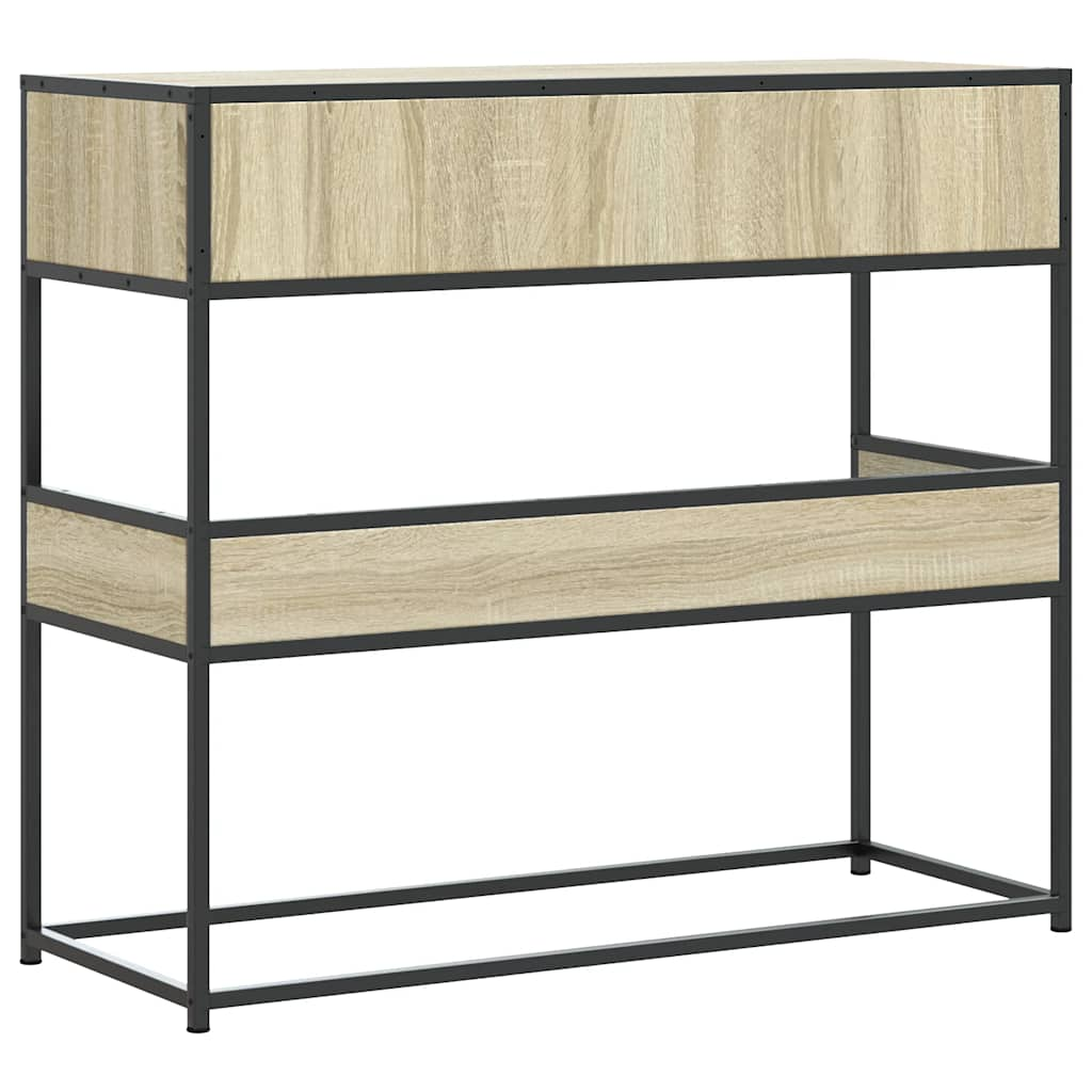 Console Table Sonoma Oak 90x35x80 cm Engineered Wood