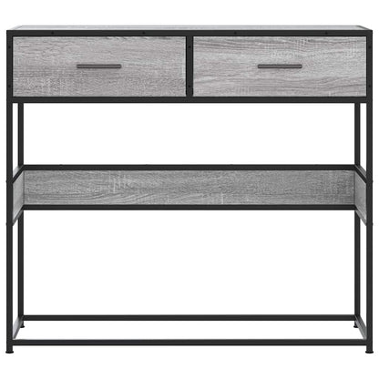 Console Table Grey Sonoma 90x35x80 cm Engineered Wood