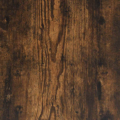 Shoe Bench Smoked Oak 80x40x53.5 cm Engineered Wood and Metal