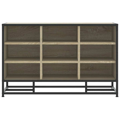 Shoe Bench Sonoma Oak 84x40x53.5 cm Engineered Wood and Metal