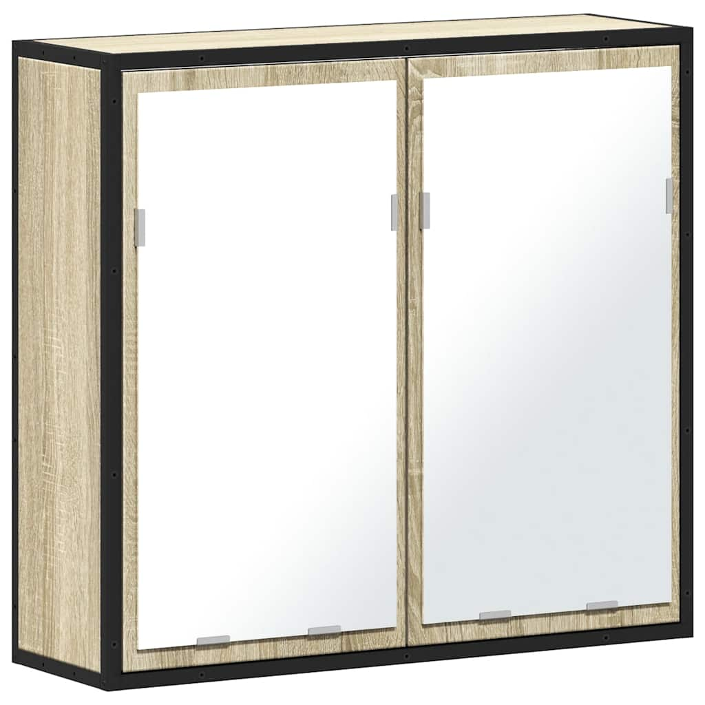 Bathroom Mirror Cabinet Sonoma Oak 65x20x60 cm Engineered Wood