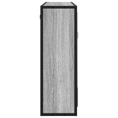 Bathroom Mirror Cabinet Grey Sonoma 65x20x60 cm Engineered Wood