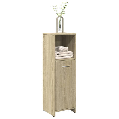 Bathroom Cabinet Sonoma Oak 30x30x95 cm Engineered Wood