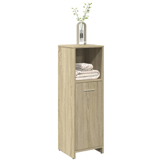 Bathroom Cabinet Sonoma Oak 30x30x95 cm Engineered Wood