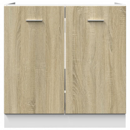 Bottom Cabinet Sonoma Oak 80x46x81.5 cm Engineered Wood