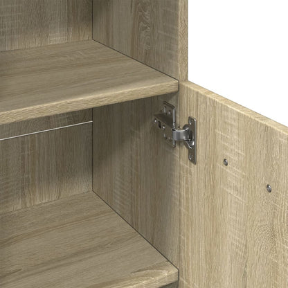 Bathroom Cabinet Sonoma Oak 30.5x30x95 cm Engineered Wood