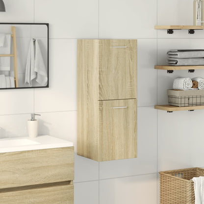 Bathroom Cabinet Sonoma Oak 30x30x80 cm Engineered Wood