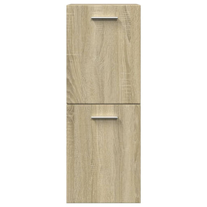 Bathroom Cabinet Sonoma Oak 30x30x80 cm Engineered Wood