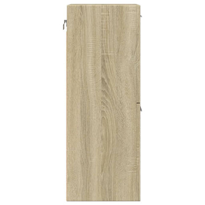 Bathroom Cabinet Sonoma Oak 30x30x80 cm Engineered Wood