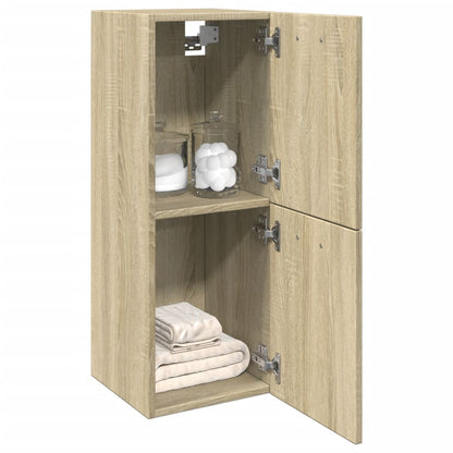 Bathroom Cabinet Sonoma Oak 30x30x80 cm Engineered Wood