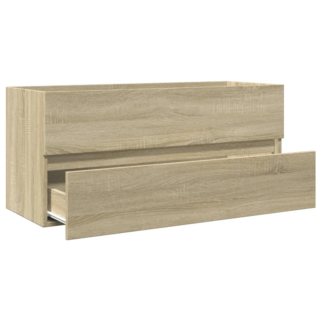 Bathroom Sink Cabinet Sonoma Oak 100x38.5x45 cm Engineered Wood