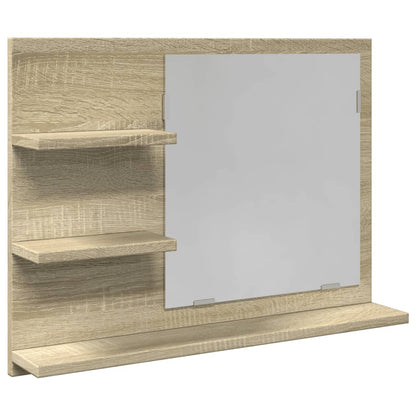 Bathroom Mirror Sonoma Oak 60x10.5x45 cm Engineered Wood