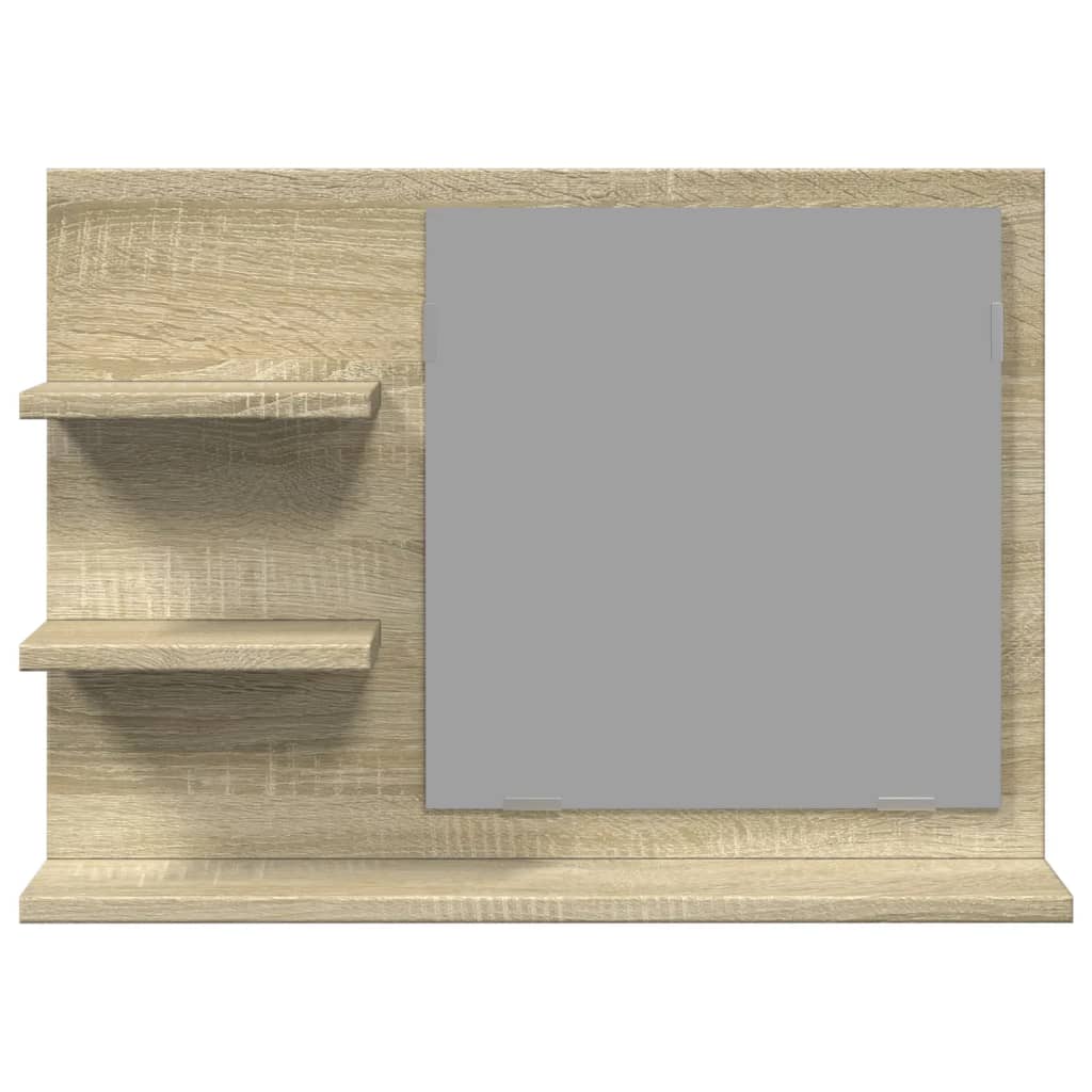 Bathroom Mirror Sonoma Oak 60x10.5x45 cm Engineered Wood