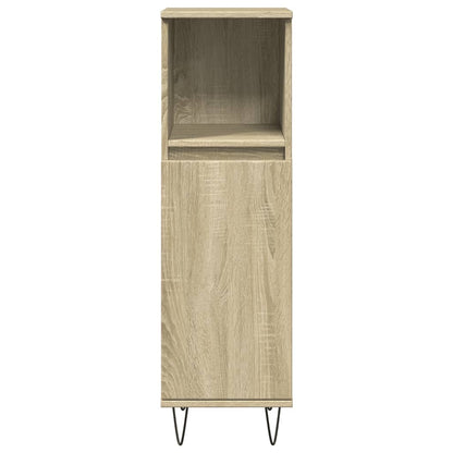 Bathroom Cabinet Sonoma Oak 30x30x100 cm Engineered Wood